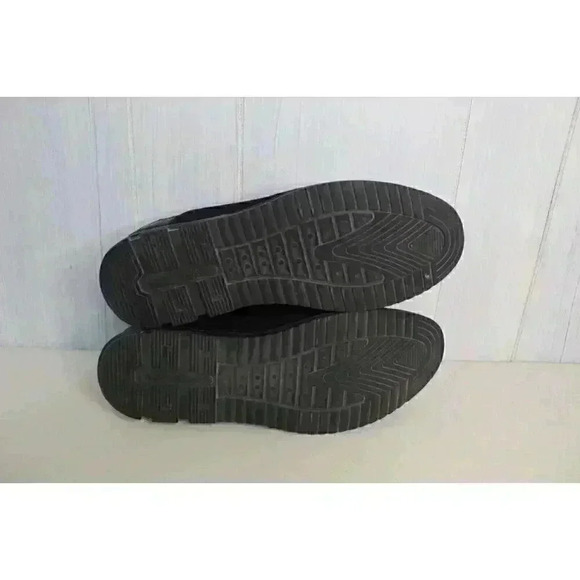 Gatsby Quilted Derby Oxford Sneakers Black Faux Leather Lace Up Shoes Men's 10 - Picture 7 of 9